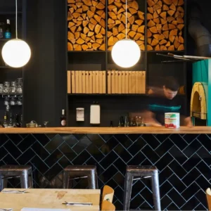 Restaurant with customized RPM combination oven