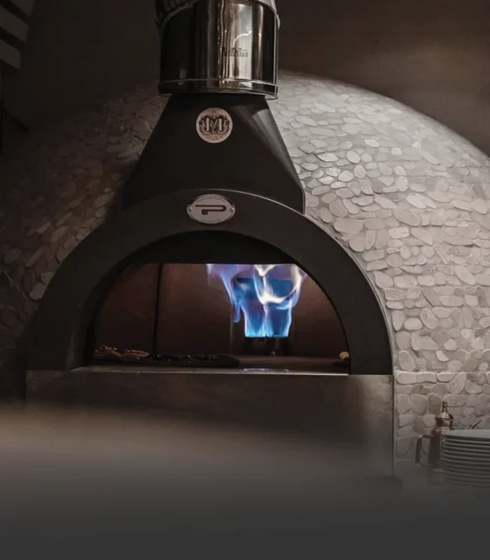 Accensione di forno a gas Pavesi fatto a mano